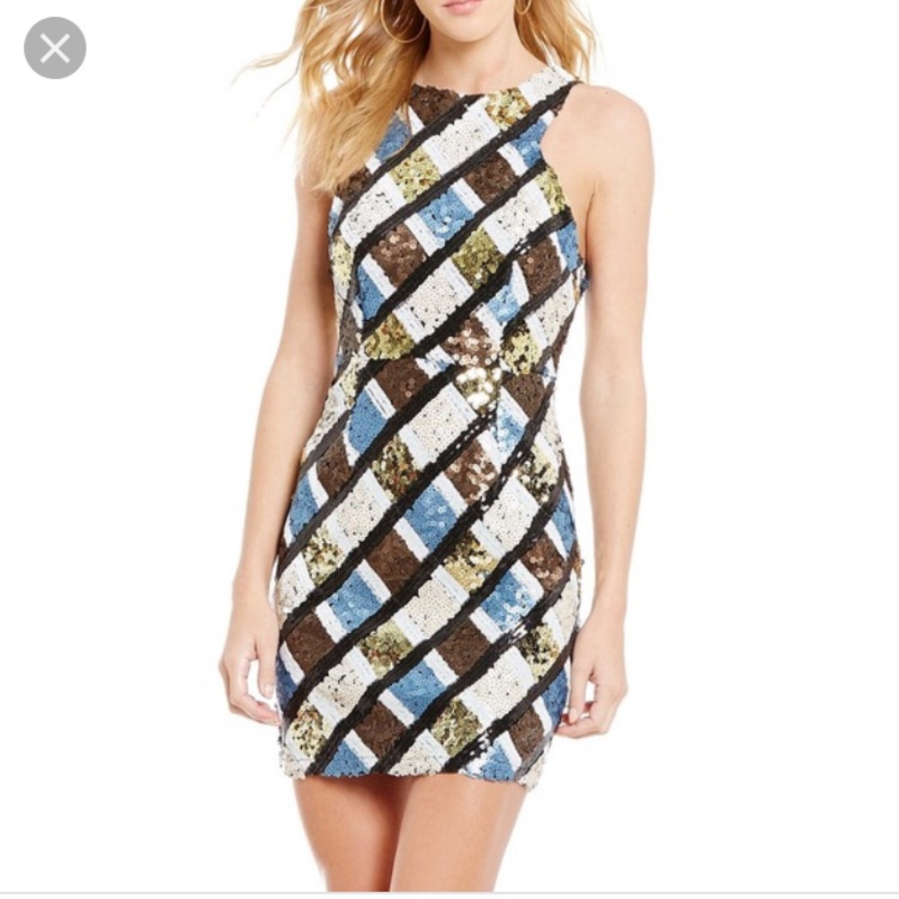 Chelsea & Violet Multicolor Sequin Dress